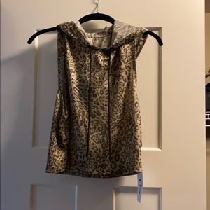 Zyia NWT leopard crop hoodie